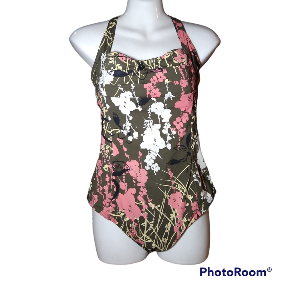 Calvin Klein splatter swimsuit 14